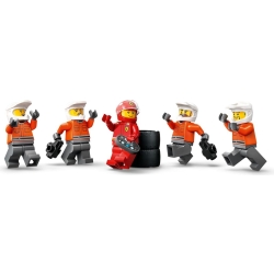 Lego City F1® Pit stop i mechanicy z bolidem Ferrari 60443